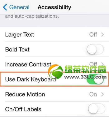 ios7.1键盘颜色怎么设置?ios7.1 beta键盘颜色切换教程