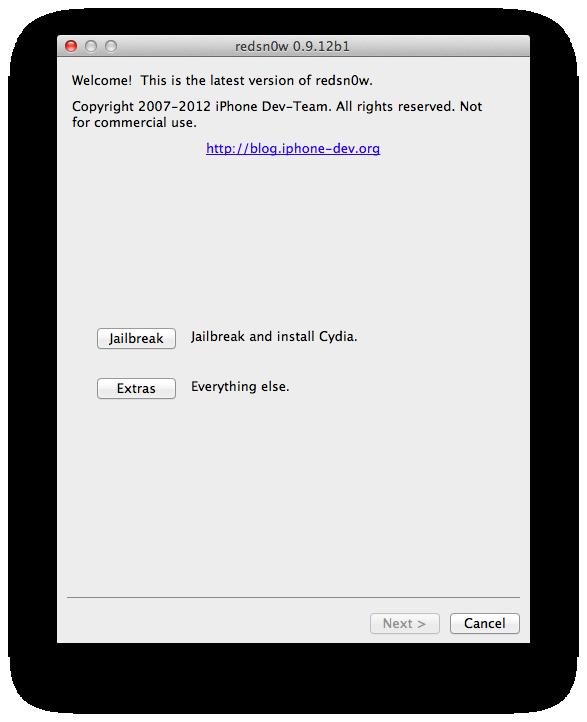 红雪Redsn0w 0.9.12b1发布 实现iOS 5.1.1完美越狱