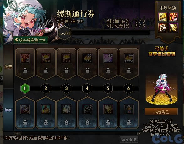 dnf弓箭手通行券奖励大全