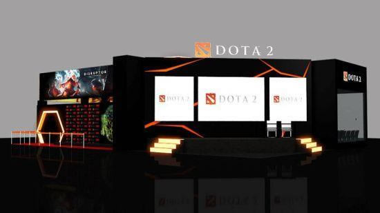 DotA2�����״����� WCG�ֳ�չ̨3Dģ���ع�