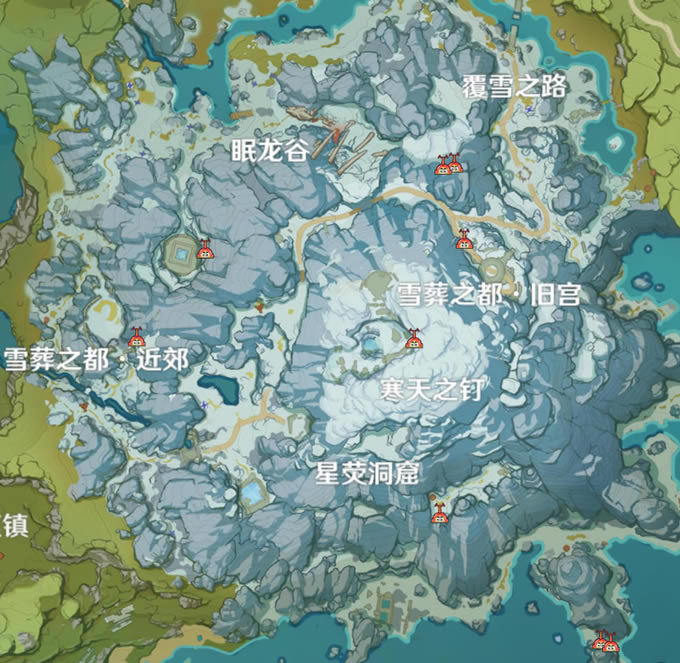 ԭ��ѩɽ��ͼ9������С����ͷλ���б�