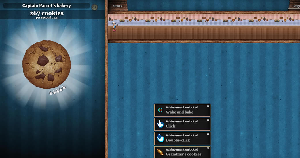 Cookie Clicker�޾��ı���ҳ�������ַ����