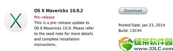 os x mvericks 10.9.2 13c443԰ع