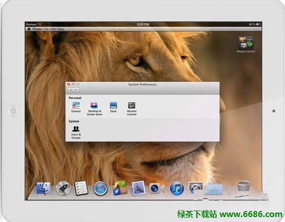 ƵOS X Mountain Lion for iPad DreamBoard}