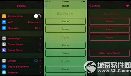 ios8ԽquartzsettingsʹƵͼĽ̳