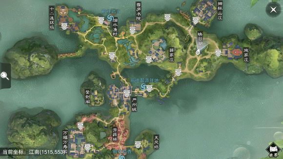 《楚留香》手游6月29日坐观万象打坐点位置