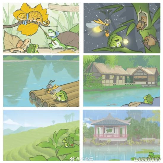 《旅行青蛙:中国之旅》明信片合集